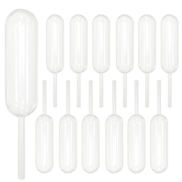 Cupcakes Pipettes, 50PCS 4ml Clear Plastic Transfer Liquid Dropper Pipettes, Suitable for Chocolate or Strawberries Cupcakes, Ice Cream, Mini Cakes, Waffles, Children's Painting, Kitchen Supplies