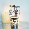kingnero Carousel Candle Rotary Candle Holder Spinning Candleholder Metal Tea