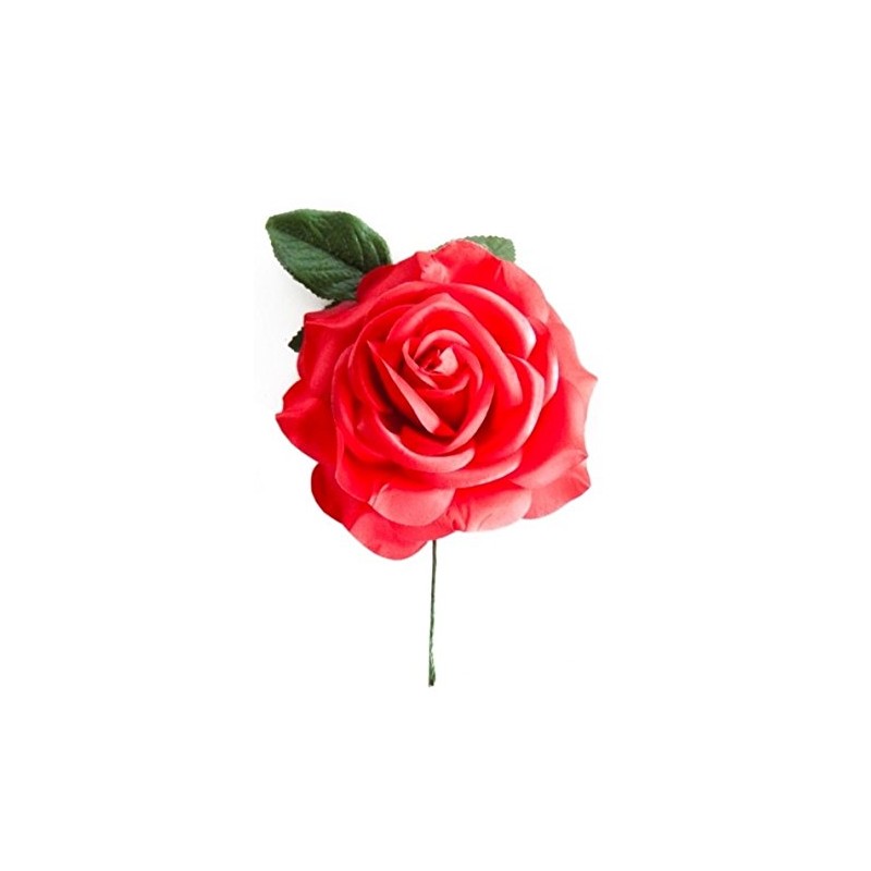La Senorita Flamenco Rose, Spanische Blume, Haarschmuck Rot