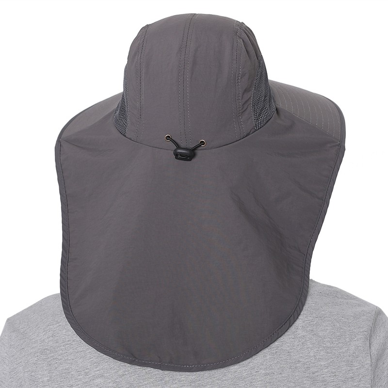 Fishing Cap Wide Brim Sun Hat with Neck Flap for