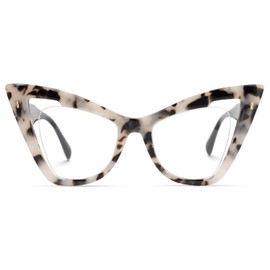 Zeelool Stylish Butterfly Glasses for Women with Non-prescription Clear Lens Asta JGA706778, Gray-tortoise, Medium