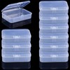 10Pcs Clear Plastic Playing Card Boxes Snaps Closed Poker Gaming