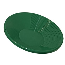 Sluice Fox Gold Pan with Dual Riffle Set; batea para oro Spiral Gold Finishing pan; Dual Riffle Gold Rush Prospecting Supplies for Your Gold panning kit Black