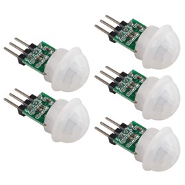 HALJIA 5PCS AM312 IR Human Sensor Mini Pyroelectric PIR Sensor Module Manual Motion Infrared Automatic Detector HC-SR312 Miniature Human Induction Sensor Module DC 2.7 to 12V