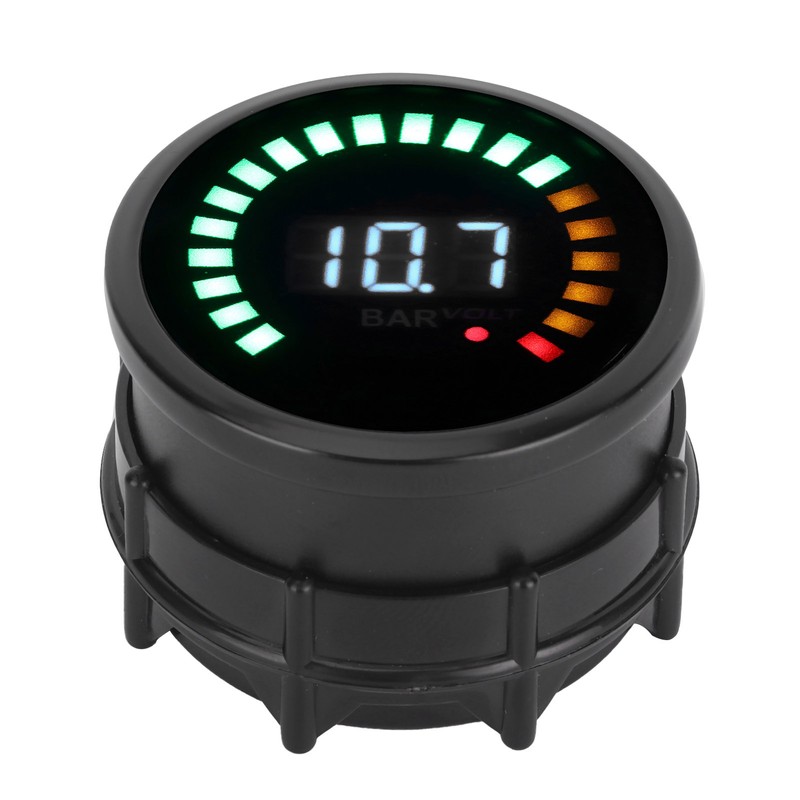 2in Car Voltmeter with LED Digital Display Vacuum Pressure Gauge