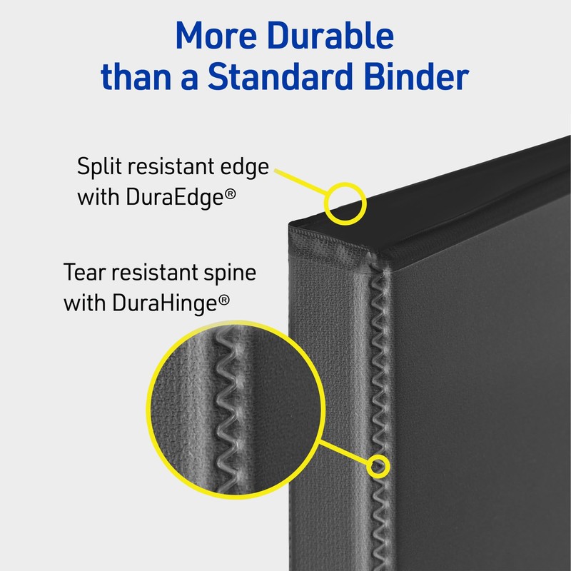 Avery Durable View 3 Ring Binder, 3 Inch Slant Rings,