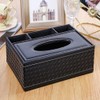 Tissue Box/Tissue Dispenser/Cosmetic Tissue Box, Multifunctional Storage Box, PU Leather,