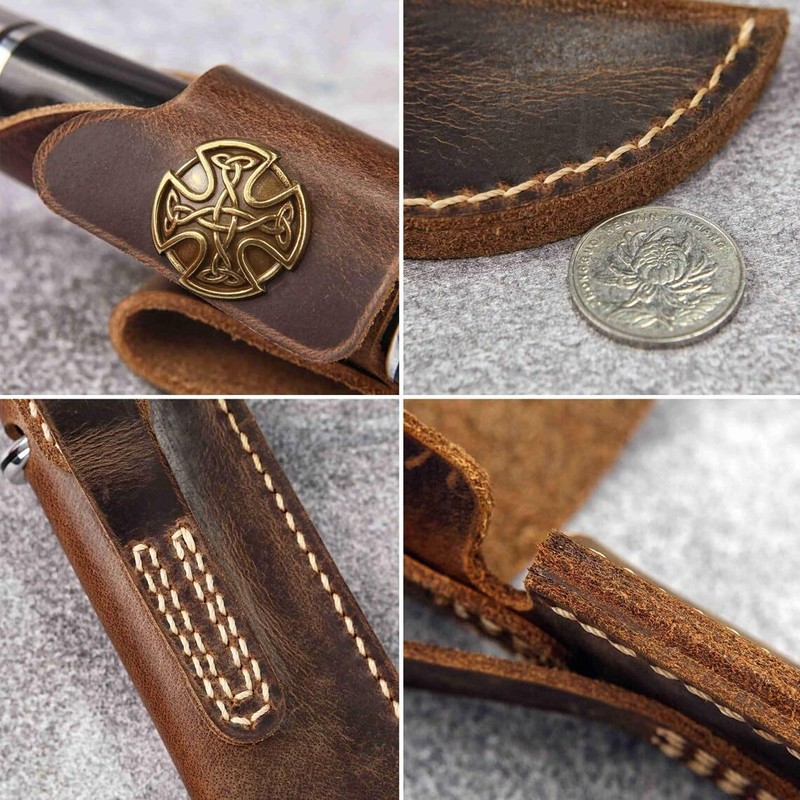 Full grain Leather Sheath for Buck 120 Knife, knife holder,