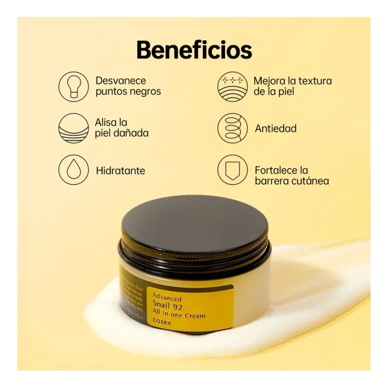 COSRX Advanced Snail 92 Crema Facial Todo en Uno 100g
