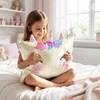 Toddler Pillowcase 13x18 Kids Pillowcase Unicorn, Cute Satin Pillow Cases