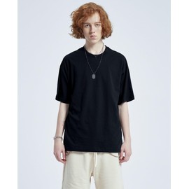 3 Pack Men's Oversized T-Shirts Heavyweight Cotton Tee Crew Neck Short Sleeve T Shirts Loose Fit Basic Essential Soft Classic Tees (BK-3pc,XL)