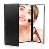 LED Trifold Makeup Mirror 360 Degree Tri Fold Led Illuminated