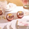 12 Pcs Rose Gold Candle Holders for Birthday Party Decorations-