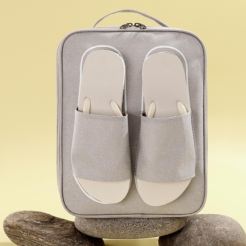 Travel Shoe Storage Bag Dustproof Portable Handle Multiple Pockets Space