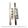 HAHIYO 8 Inch Silver Metal Clipboard Clips - High-Grip Lever