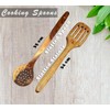 PEBBLE CRAFTS Handmade Wooden Cooking Spoons and Serving Spoon Set
