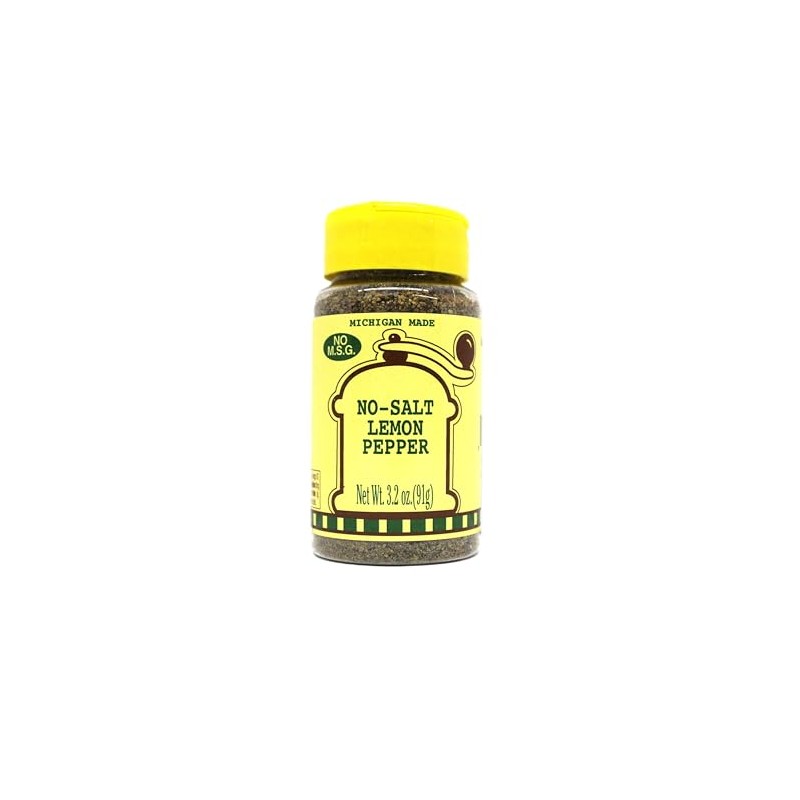 No Salt Lemon Pepper-3.6 oz-Small Bottle