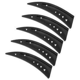 PATIKIL Plastic Safety Knife Cover Sleeves for 6" Boning Knife 6.4 x 1.6 Inch (LxW), 5 Pack Knife Blade Guard Protector Universal Kitchen Knife Sheath for Kitchen Bar, Black