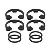 RURBRIN (4+4PCS) 3/4" Water Softener Clip and O-Ring Kit Compatible