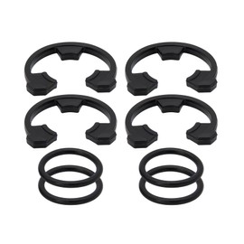 RURBRIN (4+4PCS) 3/4" Water Softener Clip and O-Ring Kit Compatible with GE Kenmore Eco Pure Eco Water Softener, Replace Parts for 7116713 and 7170288