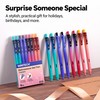 WRITECH Black Ink Gel Pens: 8-Pack Retrowave 0.5mm Fine Point
