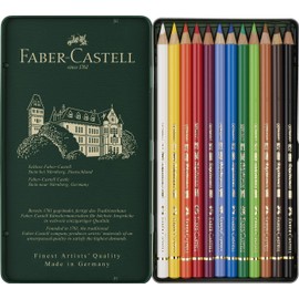 Faber-Castell Polychromos 110012 Color Pencils, Case of 12 Colors