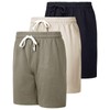 Real Essentials 3 Pack: Men's Cotton 9" French Terry Casual
