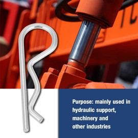 Cotter Pin, Pin, 10pcs Galvanized Iron Cotter Pin, B Type Cotter Pin, Zinc Plated Retaining Pins Spring Clips Hair Pin Hitch Cotter (3.5*75mm (10pcs))