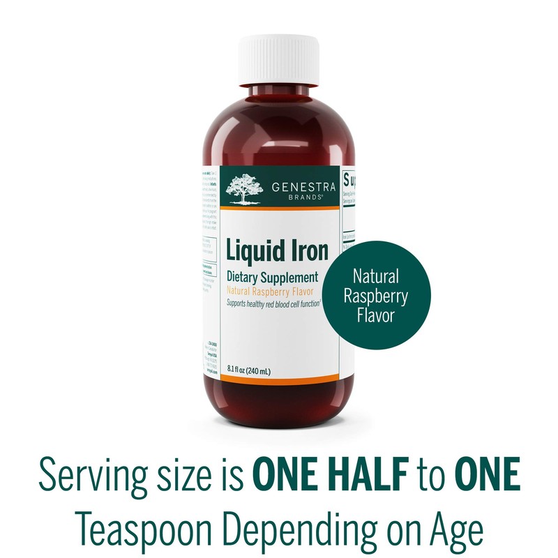 Genestra Brands Liquid Iron | Colloidal Mineral Supplement | Natural
