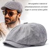 Yixda Herren Schiebermütze Barret Cap Unisex Sommer Atmungsaktiv Schirmmütze Kappe