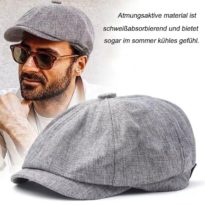 Yixda Herren Schiebermütze Barret Cap Unisex Sommer Atmungsaktiv Schirmmütze Kappe