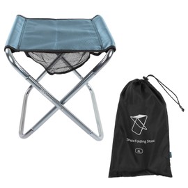 Outdoor Portable Folding Stool Aluminium Alloy Train Painting Camping Folding Stool Plus Size Gorgeous Blue