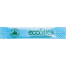 ecoStick Zero Calorie Sweetener Packets | Blue Aspartame | 2000 Count | Gluten Free
