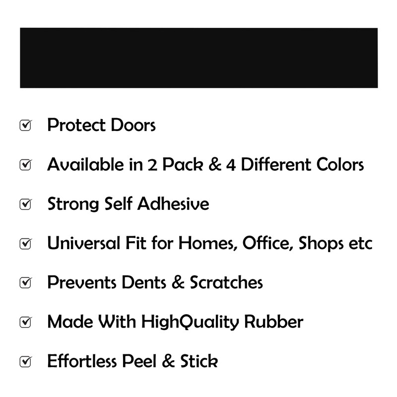Rubber Bond Kick Plates (2 Pack) 6" x 33" -
