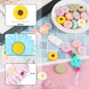 MARCHROSE 222pcs Keychain Making Kit,200pcs 12mm Silicone Beads Bulk 10pcs