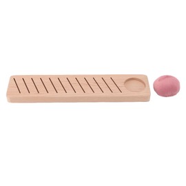 Embroidery Floss Bobbin Rack 12 Positions DIY Beech Wood Floss Bobbins Inserts Holder for Sewing with Pin Holder