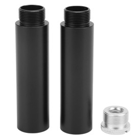 Annadue Microphone Stand Extension Tube, 2-Piece Microphone Holder Extension Rod Set, 5/8 Inch Female to 5/8 Inch Male Microphone Extension Tube, with 3/8 Inch Female to 5/8 Inch Male Thread Adapter