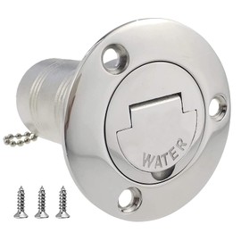 ISURE MARINE Boat Water Deck Fill/Filler with Keyless Cap 1-1/2" Marine Mirror- Polished 316 Stainless Steel Hardware for Boat Yacht Caravan 1-1/2" 38mm