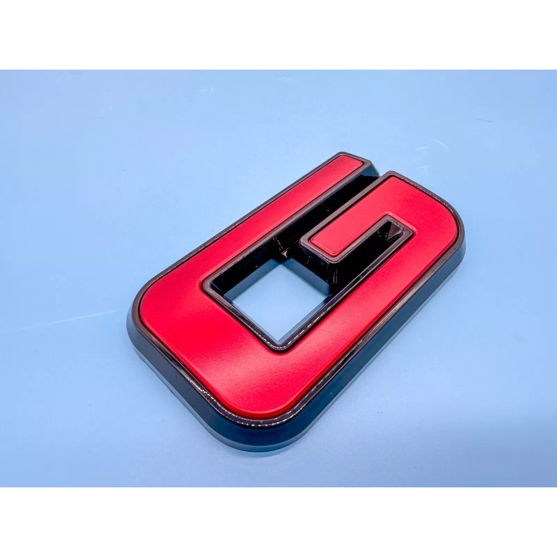 Auto Front Rear GMC Red Black Emblem Overlay 2019-2022 GMC