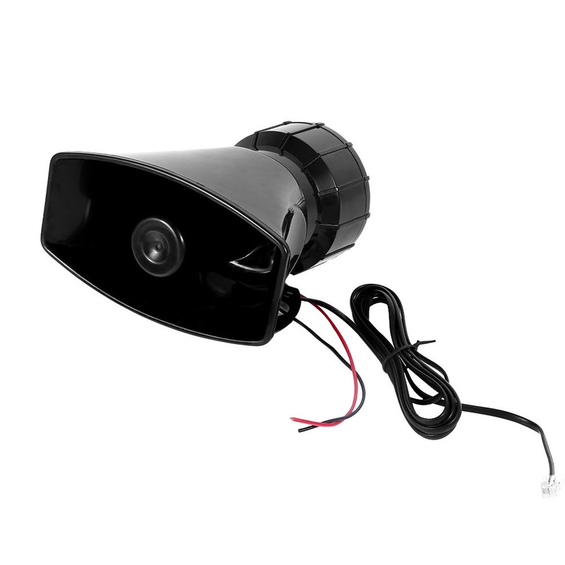 Car Siren Speaker 12V 100W 120dB Vehicle Sound Horn with