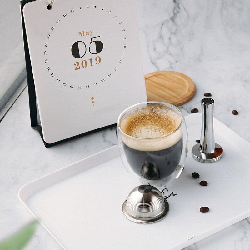 Refillable Coffee Pod Reusable Coffee Powder Capsule Stainless Steel 70ML