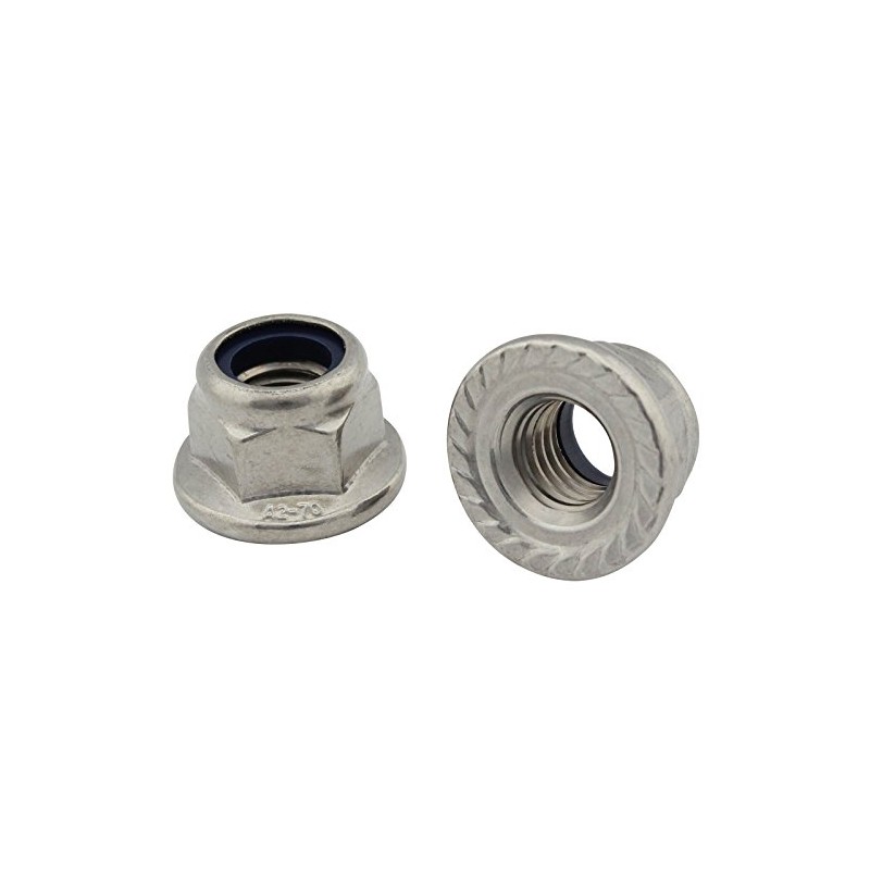 Flange Nuts with Locking Toothing (Self-Locking) - M12 - (Pack