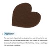 QUARKZMAN Heart Shaped Felt Pom Pom Hearts for Valentine's Day,