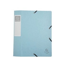 Exacompta 16460E Premium Aquarel Collection Box with Elastic Band, 60 mm Wide, Made of Colorspan Cardboard with Spine Label for DIN A4, Archive Box, File Box, Document Box, Drawing Box, Collector's