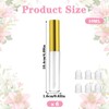 6 PCS Empty Lip Gloss Tubes, Lip Gloss Tubes Gold