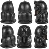 KYEYGWO Black Obsidian Egyptian Pharaoh King TUT Statue Tutankhamun Bust