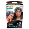 Evolve Silky Turban - Silver Animal Print