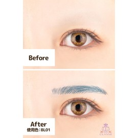 Classe Eyebrows for Changing Clothes, Made in Japan, No Water Required, Cosplay, Non-Sticking, Original Eyebrow Seal, Transparent Sheet, Sticking Eyebrows, Water Resistant, Waterproof, 12 Pairs