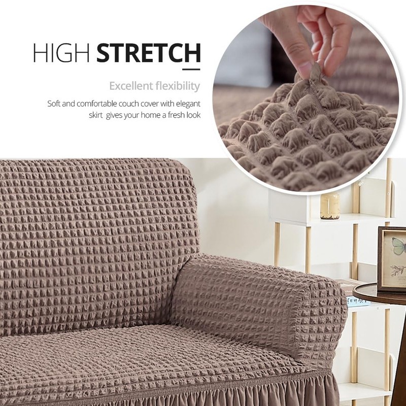 NICEEC Sofa Slipcover Coffee Sofa Cover 1 Piece Easy Fitted