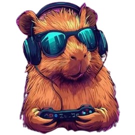 CafePress Funny Capybara Video Games 10" Wall Clock for Livingroom, Kitchen, or Office